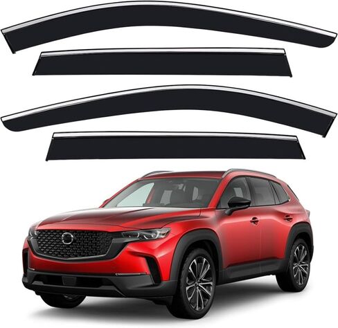 Vesul Tape-On Window Visor Compatible with Subaru Crosstrek 2024 Touring Limited Wilderness Convenience Sport Premium Base Rain Guard Window Wind Deflector Shield Cover Visor Dark Black in Kuwait