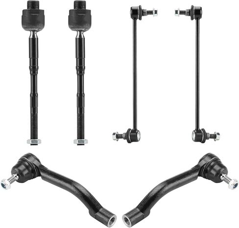 8Pcs Front Lower Control Arm for Nissan Rogue 2008-2013, for Nissan Rogue Select 2014-2015, Sway Bar + Outer & Inner Tie Rod End Suspension Kit Driver Passenger Side MS30194 MS30195 K750095 K750094 in Saudi Arabia