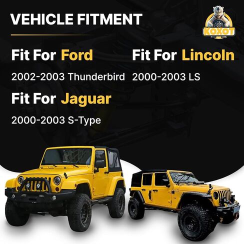 قطعتان من ذراع التحكم السفلي الأيمن والأيسر مع مجموعة وصلات كروية تناسب Ford 2002 2003 Thunderbird، متوافقة مع Jaguar 2000 2001 2002 2003 S-Type، من أجل Lincoln 00-03 LS RK621951 RK621952 in Saudi Arabia