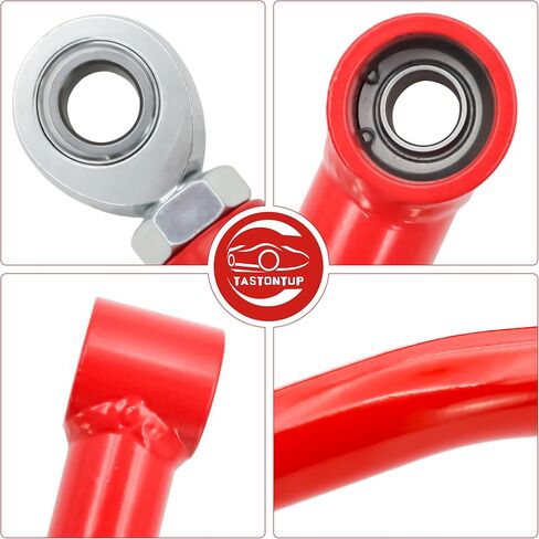 High Clearance Boxed Rear Radius Arm Kit for 2014-2023 Polaris RZR XP 1000/ XP 4 1000, Heavy-Duty Steel, Adjustable Heim Joints, 4X Strong Than Stock, Boxed Rear Radius Arms/Rods Replacement, Red in Kuwait