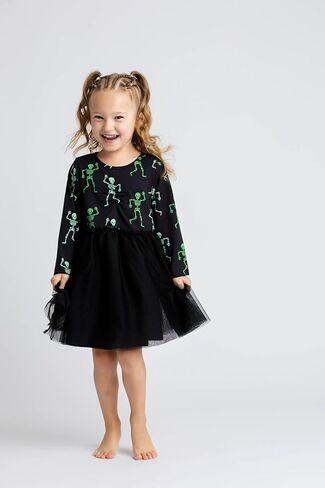 Monica + Andy Girls Organic Long Sleeve Tulle Dress in Saudi Arabia