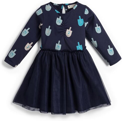 Monica + Andy Girls Organic Long Sleeve Tulle Dress in Kuwait