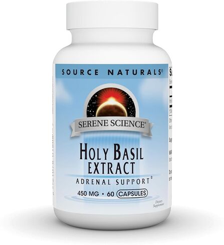 Source Naturals Serene Science Holy Basil Extract, Adrenal Support* 450 mg - 60 Capsules in Kuwait