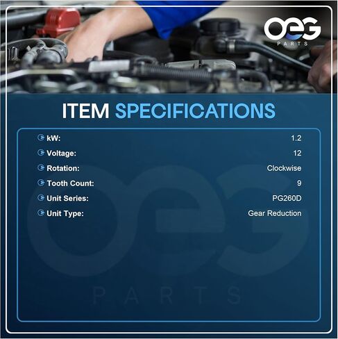 OEG Parts New Starter Compatible with Chevy Aveo Aveo5 1.5L 2004-2008, Pontiac Wave 1.6L 2005-08, Suzuki Swift 1.6L 2004-08, Deawoo Lanos 1.5L 1.6L 1999-02, 10455506, SDR0350, 41012364 in Saudi Arabia