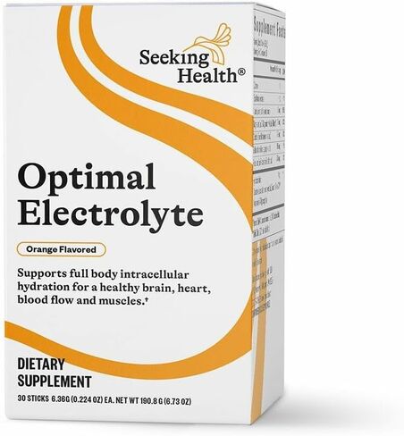 Seeking Health Optimal Electrolyte Powder, Unflavored, Healthy Energy and Endurance Support, Promotes Hydration and Healthy Muscles, Vegan and Vegetarian (30 Servings)* in Kuwait