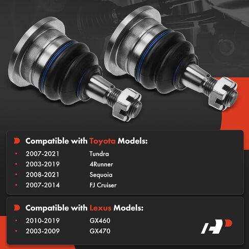 A-Premium 2 x Front Upper Ball Joint Compatible with Toyota Tundra 2007-2021, 4Runner 2003-2019, Sequoia 2008-2021, FJ Cruiser 2007-2014, Lexus GX460 2010-2019, GX470 2003-2009 in Saudi Arabia