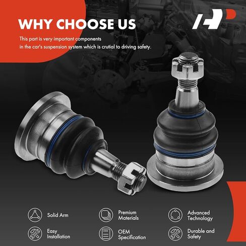 A-Premium 2 x Front Upper Ball Joint Compatible with Toyota Tundra 2007-2021, 4Runner 2003-2019, Sequoia 2008-2021, FJ Cruiser 2007-2014, Lexus GX460 2010-2019, GX470 2003-2009 in Saudi Arabia