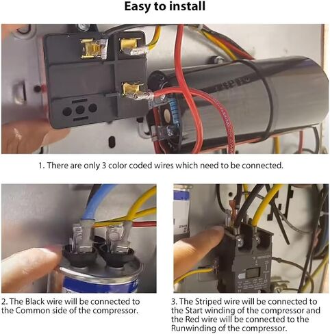 2025 New CSRU1 Compressor Saver Hard Start Kit for 1 to 3 Ton Systems SER-U1 LSRU1 in Kuwait