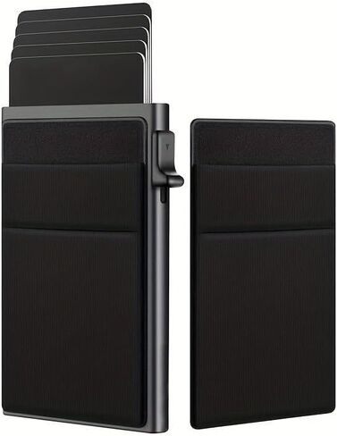 Automatic Pop-Up Cardholder for Men – Minimalist Multi-Card Organizer with RFID Protection Design, Business Accessory Gift in Saudi Arabia
