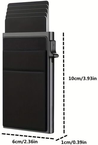 Automatic Pop-Up Cardholder for Men – Minimalist Multi-Card Organizer with RFID Protection Design, Business Accessory Gift in Saudi Arabia