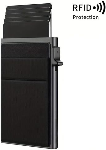 Automatic Pop-Up Cardholder for Men – Minimalist Multi-Card Organizer with RFID Protection Design, Business Accessory Gift in Saudi Arabia