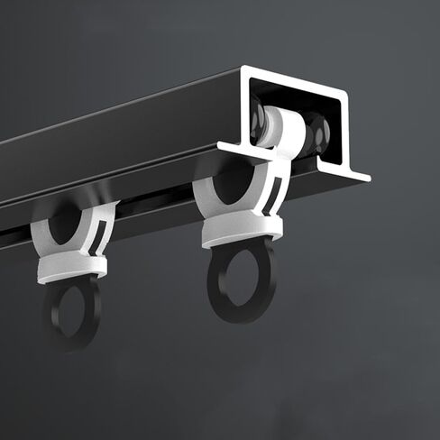 Heavy-Duty Aluminium Silence Curtain Tracks, Recessed Ceiling System with Smooth Roller, Perfect for Living Room & Bedroom Privacy and Sound Insulation in Saudi Arabia