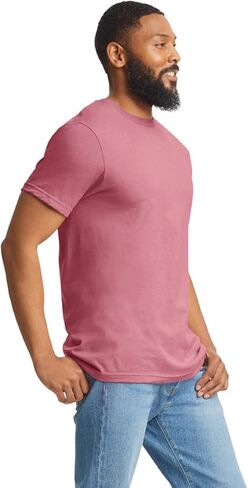 Apparel Globe Adult Softstyle CVC T-Shirt Cotton Polyester Blend Modern Fit Smooth Surface Durable Tear-Away Label Tshirt in Saudi Arabia