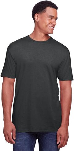 Apparel Globe Adult Softstyle CVC T-Shirt Cotton Polyester Blend Modern Fit Smooth Surface Durable Tear-Away Label Tshirt in Saudi Arabia