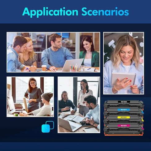خراطيش حبر 218X 4 عبوات حبر Pro MFP 3301fdw 3201dw متوافقة مع حبر الطابعة 218X عالي الإنتاجية 218A للألوان الليزرية Pro 3201dw MFP 3301 Series 3301fdw 3301sdw 3301cdw W2180X W2180A (مع شريحة) in Kuwait