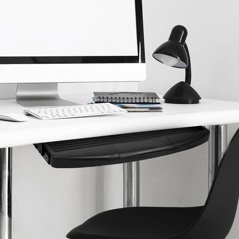 صينية لوحة المفاتيح أسفل المكتب، منصة منزلقة، درج لوحة مفاتيح مريح لسهولة الوصول، هيكل متين للاستخدام المكتبي والمنزلي in Kuwait