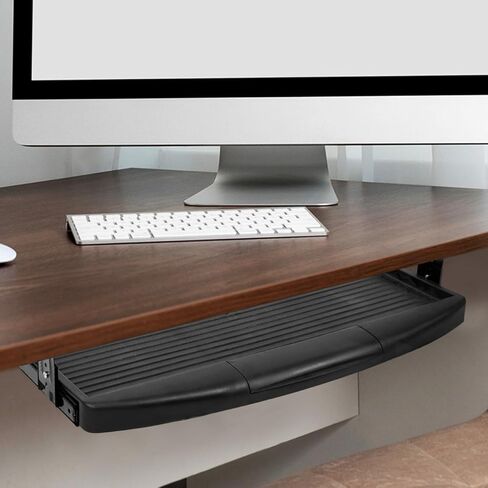 صينية لوحة المفاتيح أسفل المكتب، منصة منزلقة، درج لوحة مفاتيح مريح لسهولة الوصول، هيكل متين للاستخدام المكتبي والمنزلي in Kuwait