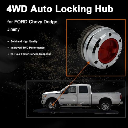 2 Piece Free Wheel Locking Hub for Ford Bronco Pickup Suburban Blazer Jimmy Chevy Dodge Replacement# B027HP AVM418HP in Kuwait