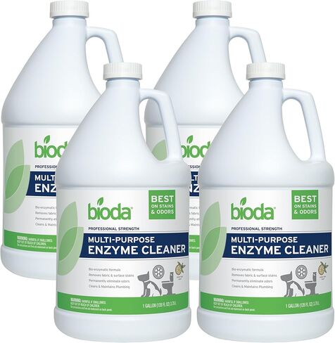 Bioda Multi-Purpose Probiotic Enzyme Cleaner and Deodorizer | Professional Strength | Trash Can Deodorizer, Pet Stains and Odors, Drains, Floors, Bathrooms, Toilets | Made in USA | 1 Gallon in Saudi Arabia
