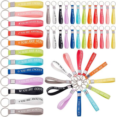 120PCS Inspirational Quotes Key Chains Bulk Teaching Motivational Gifts Inspirational Events Gifts for Employee Teacher Office Team Academic Awards Incentives Supplies in Saudi Arabia