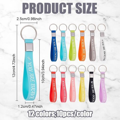 120PCS Inspirational Quotes Key Chains Bulk Teaching Motivational Gifts Inspirational Events Gifts for Employee Teacher Office Team Academic Awards Incentives Supplies in Saudi Arabia
