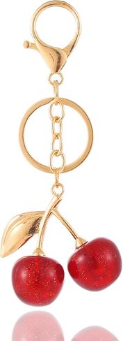 Cherry Keychain cherry Bag Charm Keychain Accessories Purse Bag Charms Extender Chain for Handbags Gifts for Women in Saudi Arabia