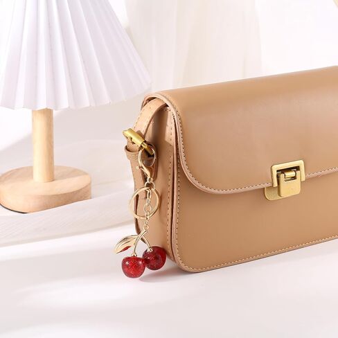 Cherry Keychain cherry Bag Charm Keychain Accessories Purse Bag Charms Extender Chain for Handbags Gifts for Women in Saudi Arabia