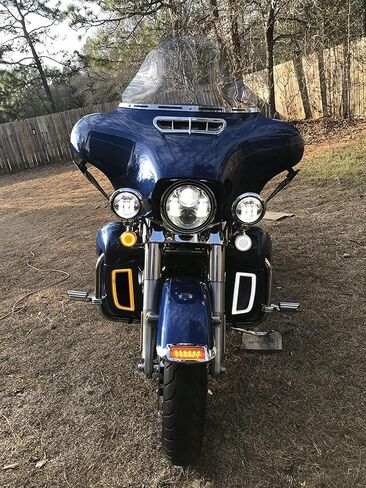 إدراج هدية سفلية للدراجات النارية LED إشارة الانعطاف مناسبة لـ Harley Touring Road King Classic Road Glide Special FLTRXS Street Glide FLHXSE Electra Glide FLHT 2014-2024 (أسود + غلاف دخان) in Kuwait