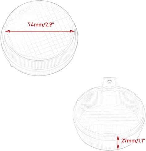 4pcs Motorcycle Turn Signal Lens Covers for Honda Shadow Phantom Spirit Interstate Metropolitan Valkyrie 1300 600 750 VT400 VT750 VT1300 1998-2018 Turn Signals Lenses for Honda Fury in Saudi Arabia
