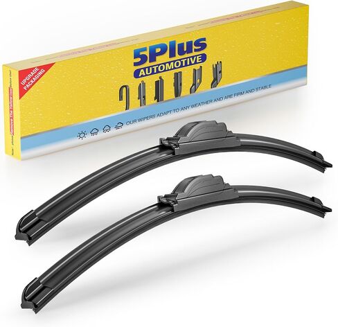 24" and 18" Windshield Wiper Blades(Pack Of 2), All-Season Performance Automotive Replacement Windshield Wiper Blades for My Car in Kuwait