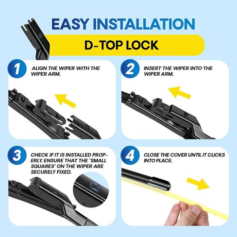 24" and 18" Windshield Wiper Blades(Pack Of 2), All-Season Performance Automotive Replacement Windshield Wiper Blades for My Car in Kuwait