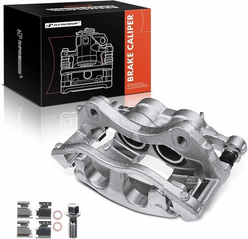 A-Premium Disc Brake Caliper Assembly with Bracket Compatible with Select Ford Models - Transit-150/Transit-250/Transit-350/Transit-350 HD 2015 2016 2017 2018 2019, 3.2L/3.5L/3.7L - Front Passenger in Saudi Arabia