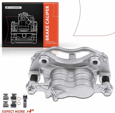 A-Premium Disc Brake Caliper Assembly with Bracket Compatible with Select Ford Models - Transit-150/Transit-250/Transit-350/Transit-350 HD 2015 2016 2017 2018 2019, 3.2L/3.5L/3.7L - Front Passenger in Saudi Arabia