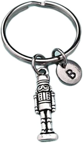 Nutcracker keychain, nutcracker charm, Christmas keychain, personalized keychain, initial keychain, customized keychain, monogram in Saudi Arabia