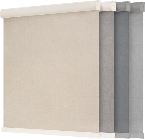 ستائر التعتيم من LazBlinds للنوافذ الداخلية، ظلال دوارة لاسلكية، ستائر نافذة تعتيم الغرفة بدون توقف، ظلال عازلة للحرارة للحماية من الأشعة فوق البنفسجية للمنزل، 63 بوصة عرض × 58 بوصة ارتفاع، بني فاتح in Kuwait