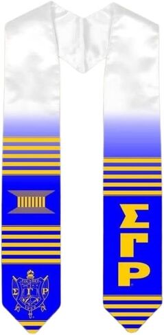 Greekgear Sigma Gamma Rho Kente Look Stole - Graduation Stole in Saudi Arabia
