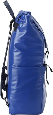 UNIKER Women's Metallic Blue Drawstring Backpack, Water-Resistant Lightweight Daypack with 14'' Laptop Sleeve, One Size in Kuwait