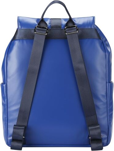 UNIKER Women's Metallic Blue Drawstring Backpack, Water-Resistant Lightweight Daypack with 14'' Laptop Sleeve, One Size in Kuwait
