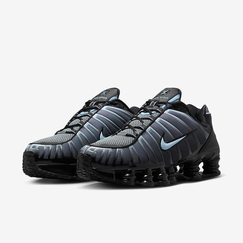 Nike Shox TL Men's Shoes (Black/Cool Grey/Celestine Blue) in Saudi Arabia