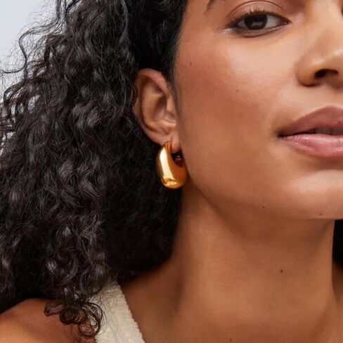 Kendra Scott Raylyn Hoop Earring, 18k Gold Vermeil in Saudi Arabia
