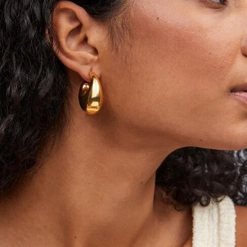 Kendra Scott Raylyn Hoop Earring, 18k Gold Vermeil in Saudi Arabia