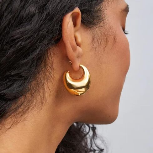 Kendra Scott Raylyn Hoop Earring, 18k Gold Vermeil in Saudi Arabia