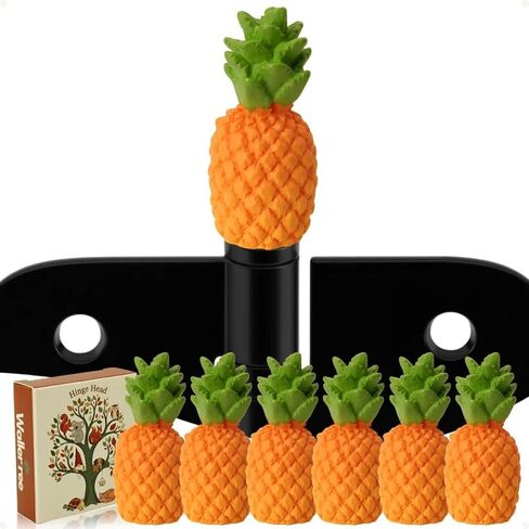 Pickle Hinge Heads Decorative Topper Set of 6 - Magnetic Hinge Head Toppers for Pickle Lover - Whimsical Door Hinge Head Home Decoration in Saudi Arabia