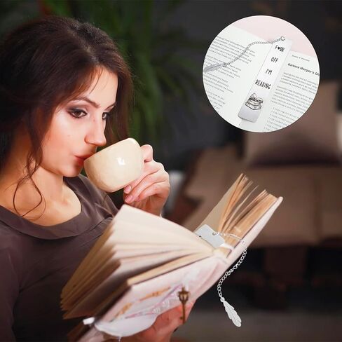 Metal Funny Bookmarks for Women Book Lover Gifts Cute Book Marker for Reading Best Friend Birthday Gifts for Women Friendship Christmas Books Club Gift Books Accessories for Bookworm Coworker in Saudi Arabia