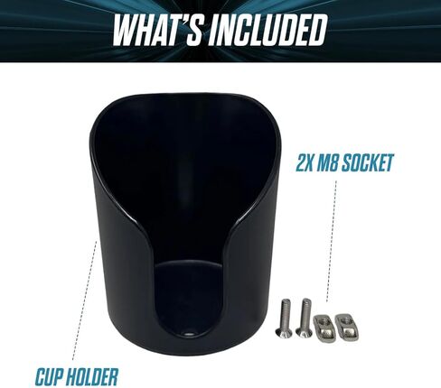 Apevie Sim Rig Drink Holder for Game Simulator Frames, Mounts Directly to Racing Rigs, Durable and Easy to Install, Ideal for Endurance Races and Long Gaming Sessions in Kuwait