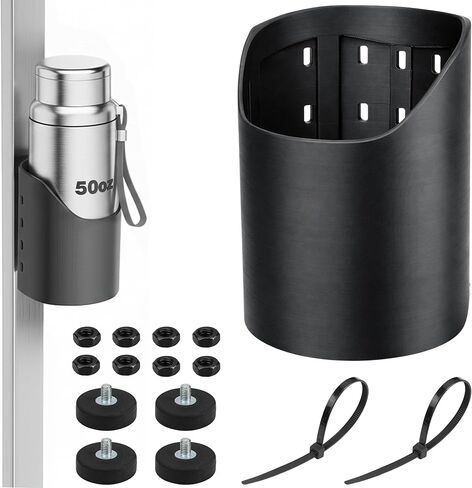 Magnetic Drink Holder Heavy Duty for 50oz Bottles, Water Cup Holder Mount with 4 Magnets Extra Support for Golf Cart Tractor RV Truck Fridge Outdoor Bus Mower Storage Rack Accessories in Kuwait