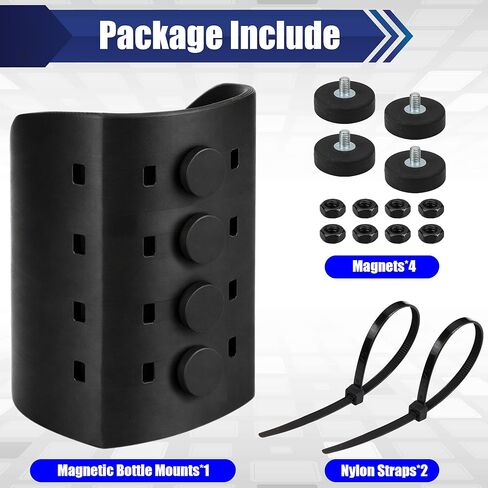 Magnetic Drink Holder Heavy Duty for 50oz Bottles, Water Cup Holder Mount with 4 Magnets Extra Support for Golf Cart Tractor RV Truck Fridge Outdoor Bus Mower Storage Rack Accessories in Kuwait