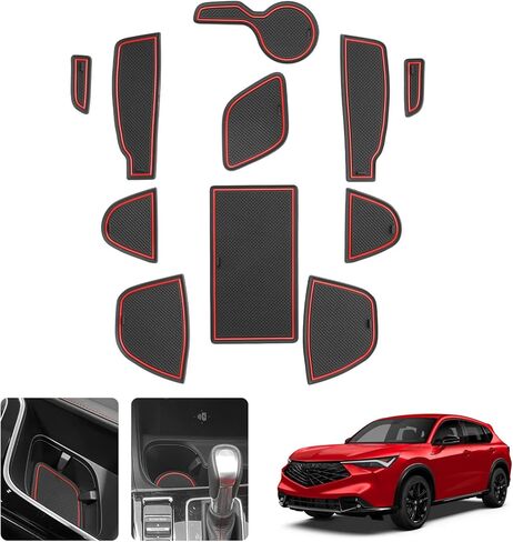 LUWU for 2025 A cura ADX Accessories - for 2025 A cura ADX Door Slot Mats Cup Holder Inserts Center Console Liners Mats Black-Trim -11 PCS/Sets in Saudi Arabia