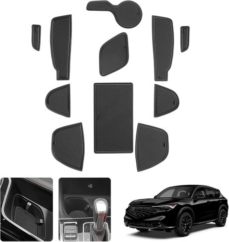LUWU for 2025 A cura ADX Accessories - for 2025 A cura ADX Door Slot Mats Cup Holder Inserts Center Console Liners Mats Black-Trim -11 PCS/Sets in Saudi Arabia