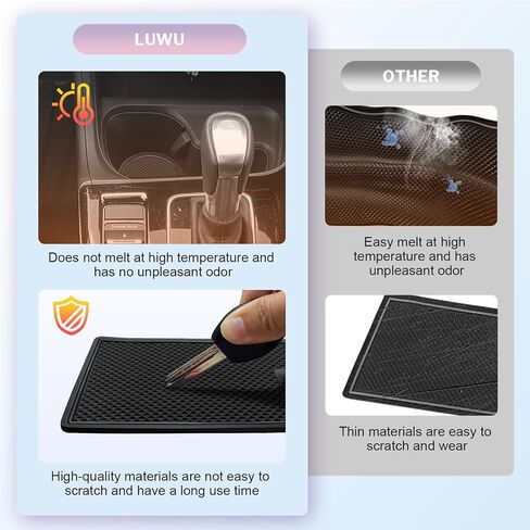LUWU for 2025 A cura ADX Accessories - for 2025 A cura ADX Door Slot Mats Cup Holder Inserts Center Console Liners Mats Black-Trim -11 PCS/Sets in Saudi Arabia